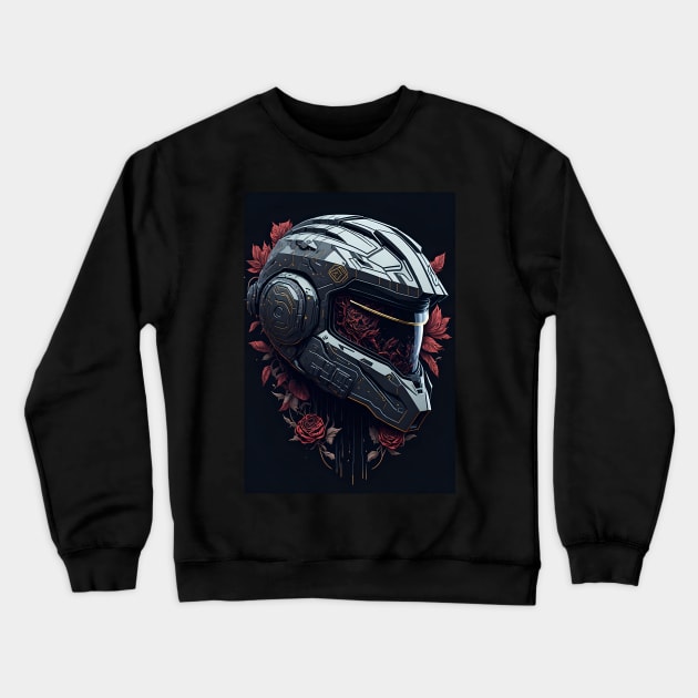 Halo Master Chief Helmet 04 - Gold & Rose COLLECTION Crewneck Sweatshirt by trino21